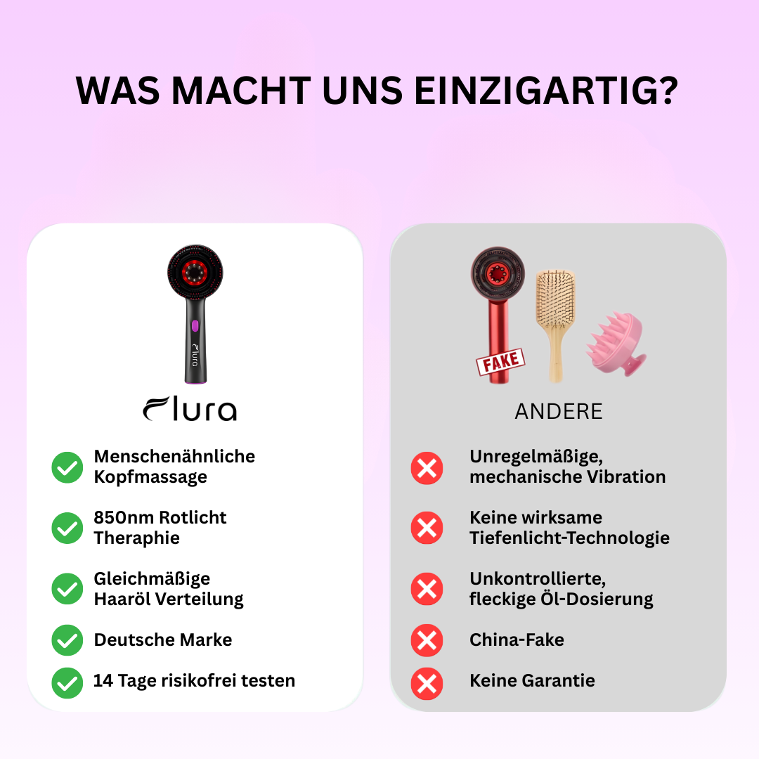 Lurabrush - 3 in 1 Haarpflegebürste