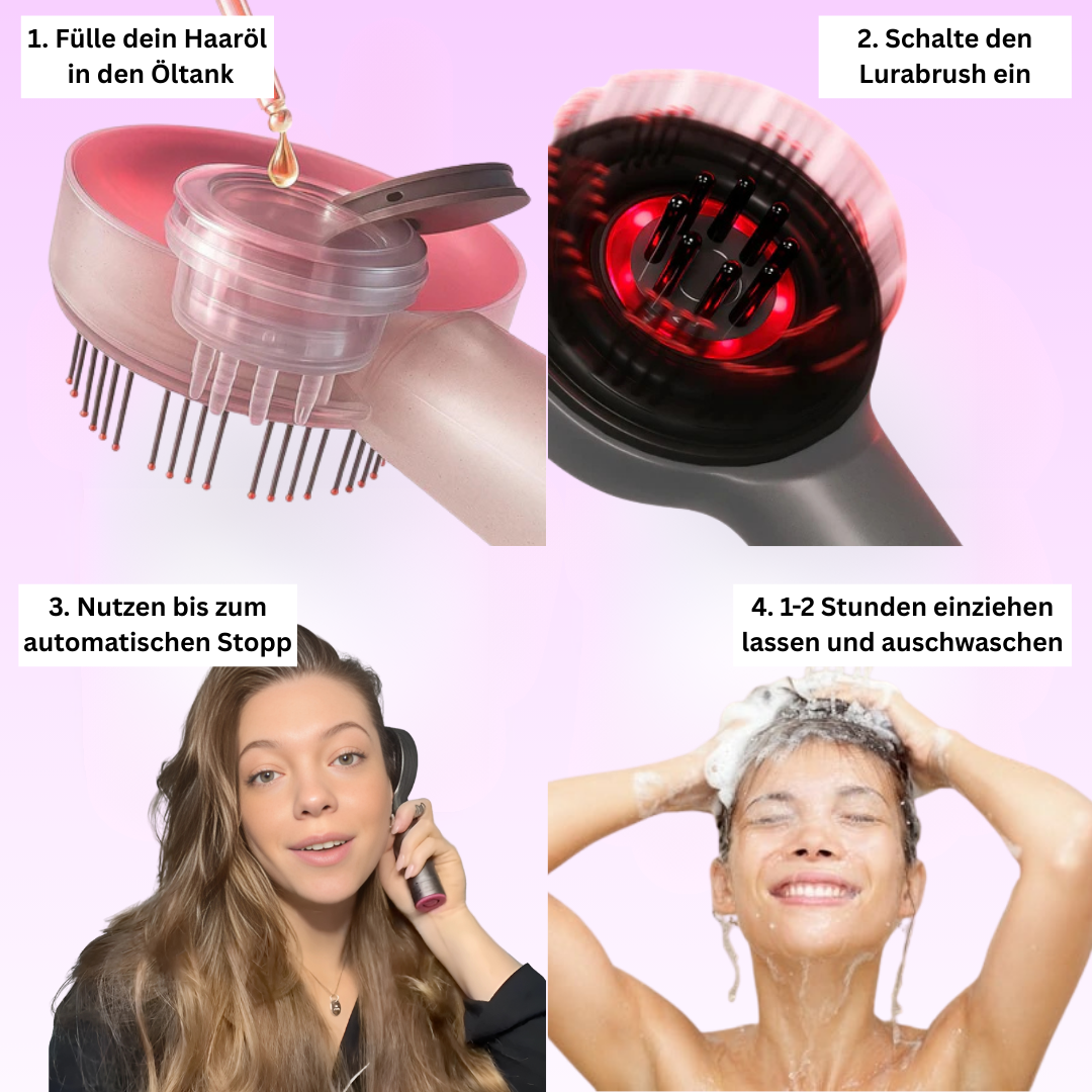 Lurabrush - 3 in 1 Haarpflegebürste